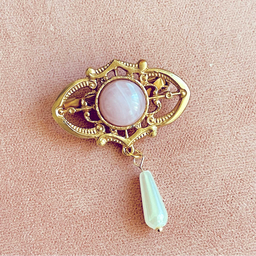 Vintage Victorian Style Gold Plated Brooch